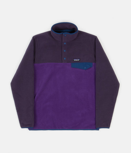 Patagonia Lightweight Synchilla Snap-T Fleece Pullover Sweatshirt - Purple