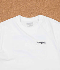 Patagonia Line Logo Badge T-Shirt - White / Smoulder Blue thumbnail