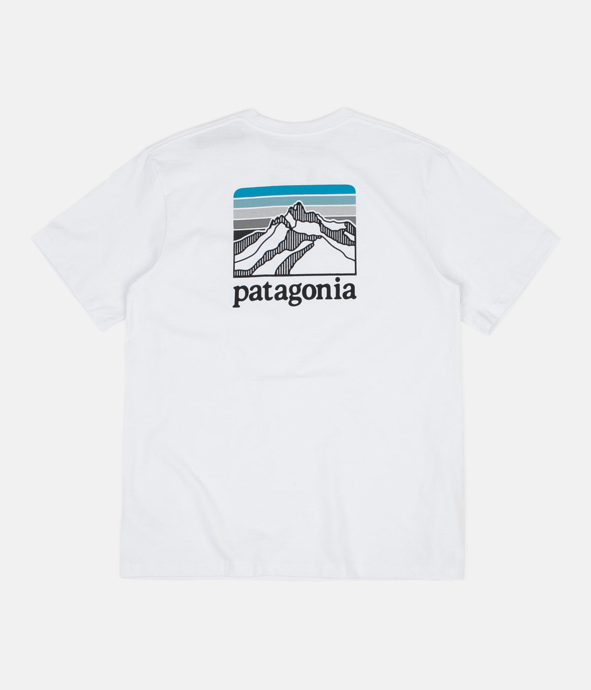 Patagonia Line Logo Ridge Pocket Responsibili Tee T Shirt White Always in Colour