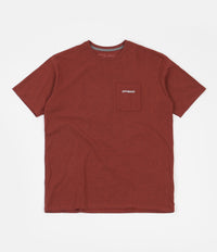 Patagonia Line Logo Ridge Pocket Responsibili-Tee T-Shirt - Barn Red thumbnail
