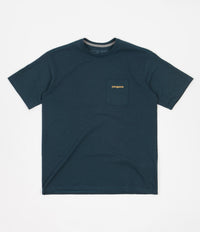 Patagonia Line Logo Ridge Pocket Responsibili-Tee T-Shirt - Dark Borealis Green thumbnail