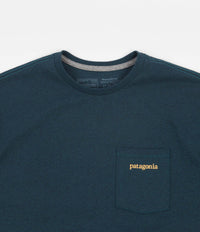 Patagonia Line Logo Ridge Pocket Responsibili-Tee T-Shirt - Dark Borealis Green thumbnail