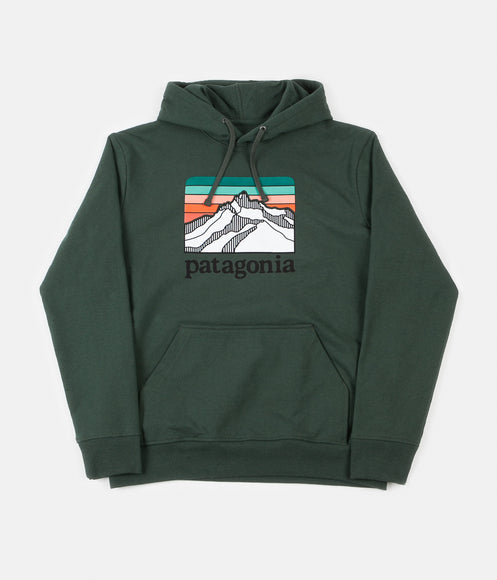 Patagonia Line Logo Ridge Uprisal Hoodie - Alder Green