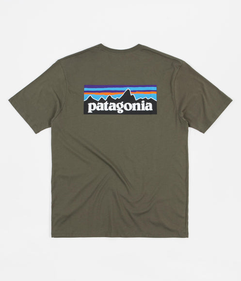 Patagonia P-6 Logo Organic T-Shirt - Basin Green