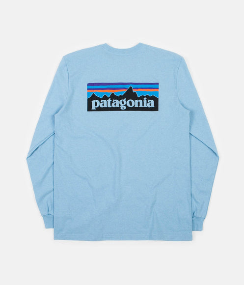 Patagonia P-6 Logo Responsibili-Tee Long Sleeve T-Shirt - Break Up Blue