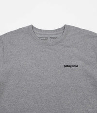 Patagonia P-6 Logo Responsibili-Tee Long Sleeve T-Shirt - Gravel Heather thumbnail