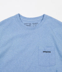 Patagonia P-6 Logo Responsibili-Tee Pocket T-Shirt - Railroad Blue thumbnail