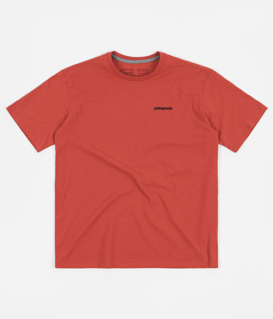 Patagonia P-6 Logo Responsibili-Tee T-Shirt - Hot Ember | Always in Colour