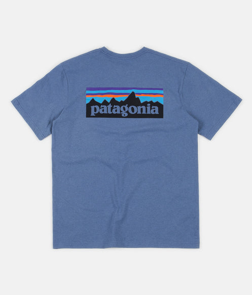 Patagonia P-6 Logo Responsibili-Tee T-Shirt - Woolly Blue