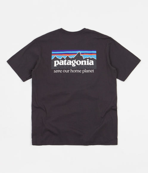 Patagonia P-6 Mission Organic T-Shirt - Ink Black