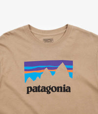 Patagonia Shop Sticker Long Sleeve T-Shirt - Mojave Khaki thumbnail