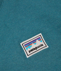 Patagonia Shop Sticker Patch Uprisal Crewneck Sweatshirt - Tasmanian Teal thumbnail