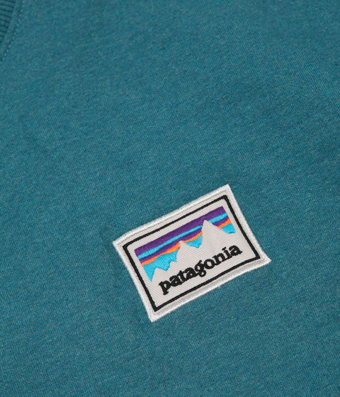 Patagonia shop sticker patch uprisal crew sweatshirt Clearance