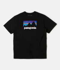 Patagonia Shop Sticker Responsibili-Tee T-Shirt - Black thumbnail