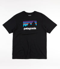 Patagonia Shop Sticker T-Shirt - Black thumbnail