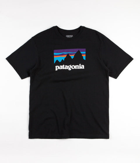 Patagonia Shop Sticker T-Shirt in Black