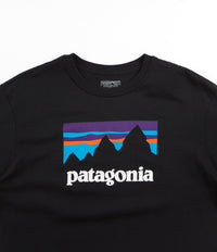 Patagonia Shop Sticker T-Shirt - Black thumbnail