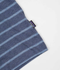 Patagonia Squeaky Clean Pocket T-Shirt - Sentinel Stripe / Dolomite Blue thumbnail