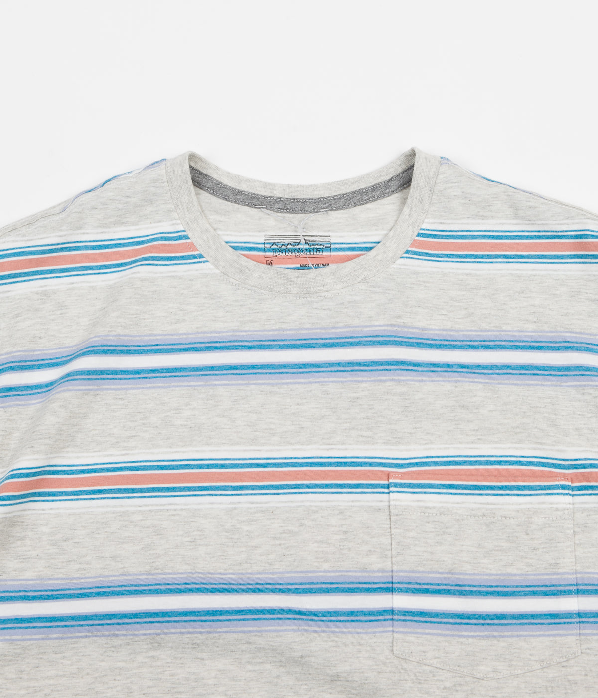 Patagonia Squeaky Clean Pocket T Shirt Tarkine Stripe Tailored