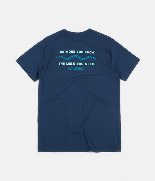 Patagonia The Less You Need Organic T-Shirt - Stone Blue