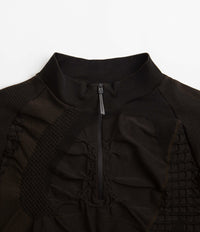 ROA 1/2 Zip 3D Knit Sweatshirt - Black / Brown thumbnail