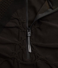 ROA 1/2 Zip 3D Knit Sweatshirt - Black / Brown thumbnail