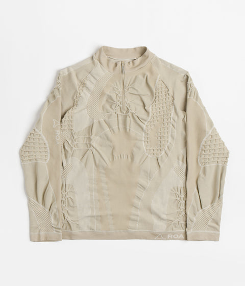 ROA 1/2 Zip 3D Knit Sweatshirt - Grey / Dove Grey