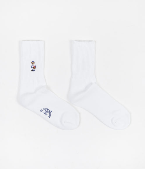 Rostersox Bear Socks - White