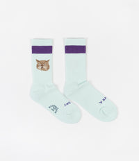 Rostersox Cat Socks - Green thumbnail