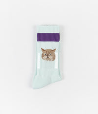 Rostersox Cat Socks - Green thumbnail