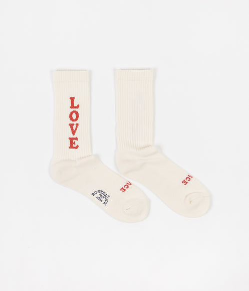 Rostersox Love Socks - White