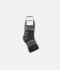 RoToTo Comfy Room Socks - Nordic Charcoal thumbnail