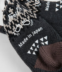 RoToTo Comfy Room Socks - Nordic Charcoal thumbnail