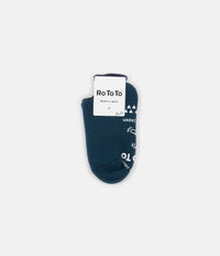 RoToTo Pile Slipper Socks - Blue Green thumbnail