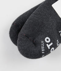 RoToTo Pile Slipper Socks - Charcoal thumbnail
