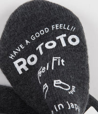 RoToTo Pile Slipper Socks - Charcoal thumbnail