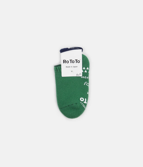 RoToTo Pile Slipper Socks - Green