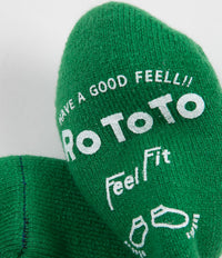 RoToTo Pile Slipper Socks - Green thumbnail