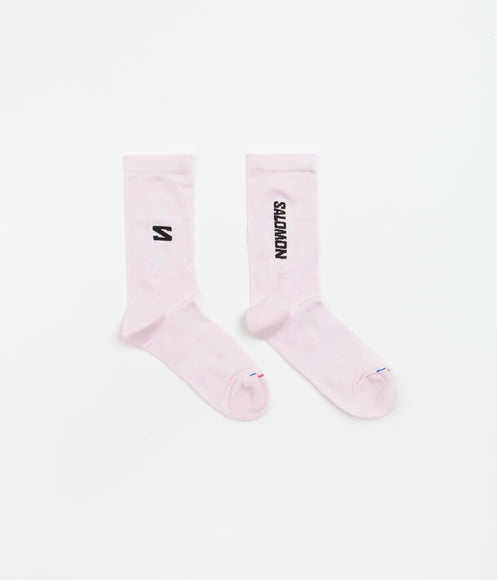 Salomon 365 Crew Socks - Cradle Pink / Black