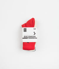 Salomon Everyday Crew Socks (3 Pack) - Dark Sapphire / Vanilla Ice / Fiery Red thumbnail