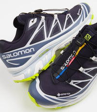 Salomon XT-6 GTX Shoes - Night Sky / China Blue / Acid Lime thumbnail