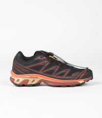 Salomon XT-6 Shoes - Black / Chocolate Plum / Vibrant Orange thumbnail