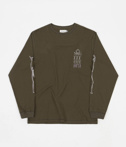 Satta Sol O' Moon Long Sleeve T-Shirt - Charcoal