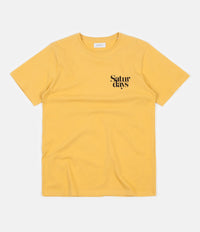 Saturdays NYC Miller Black Chest T-Shirt - Dusty Amber thumbnail