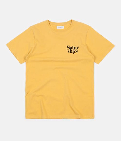 Saturdays NYC Miller Black Chest T-Shirt - Dusty Amber