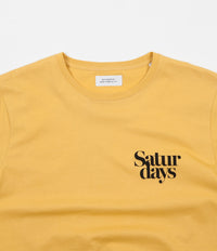 Saturdays NYC Miller Black Chest T-Shirt - Dusty Amber thumbnail