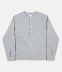 Saturdays NYC Pontus Solid Long Sleeve Shirt - Stone Blue thumbnail