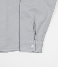 Saturdays NYC Pontus Solid Long Sleeve Shirt - Stone Blue thumbnail