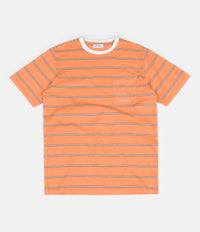 Saturdays NYC Randall Stripe T-Shirt  - Peach thumbnail