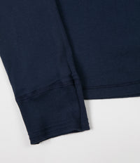 Schiesser Karl-Heinz Henley Long Sleeve T-Shirt - Dark Blue thumbnail
